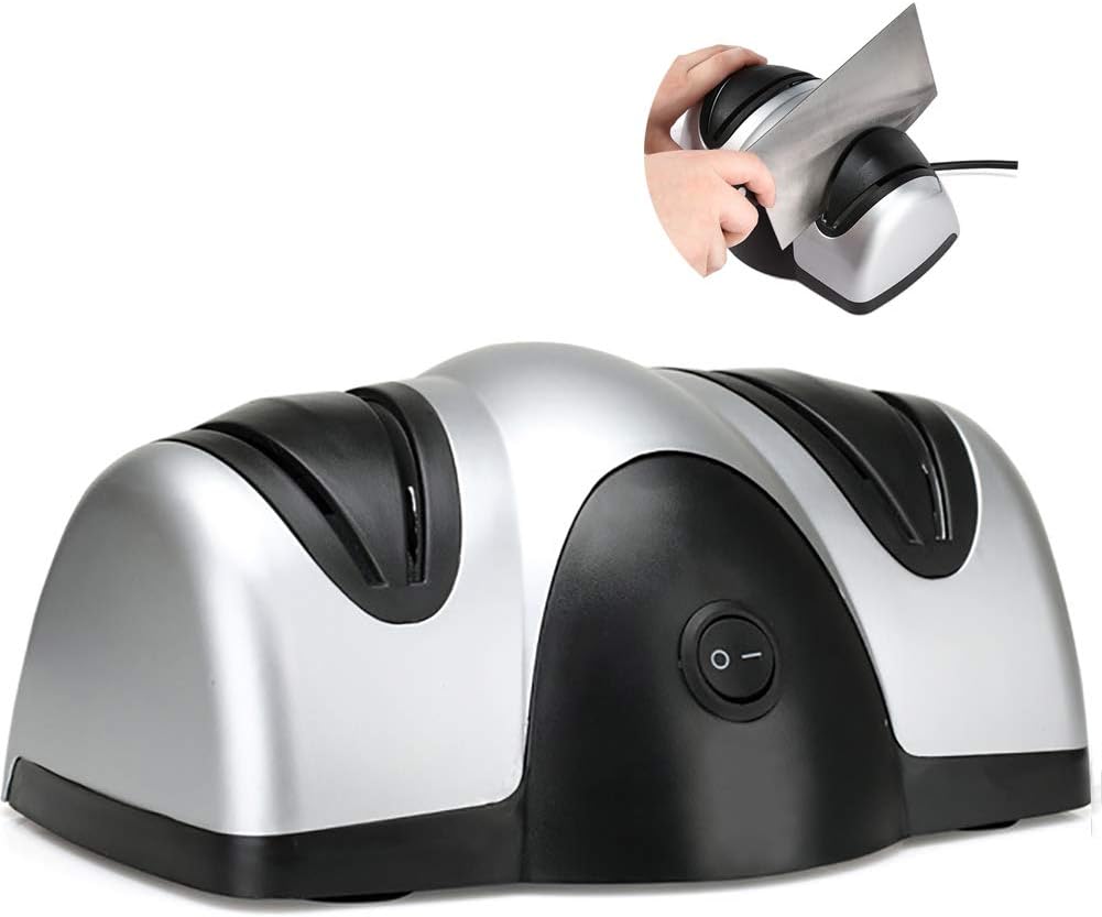 Electric Knife Sharpener Multifunction Fast Grindstone Electric 2 Stage Sharpener Knives Scissors Screwdrivers