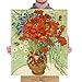Wieco Art Red Poppies and Daisies Large Canvas Prints Wall Art of Van Gogh Famous Floral Oil Paintings Reproduction Abstract HD Classical Flowers Pictures Artwork for Bathroom Home Decorations