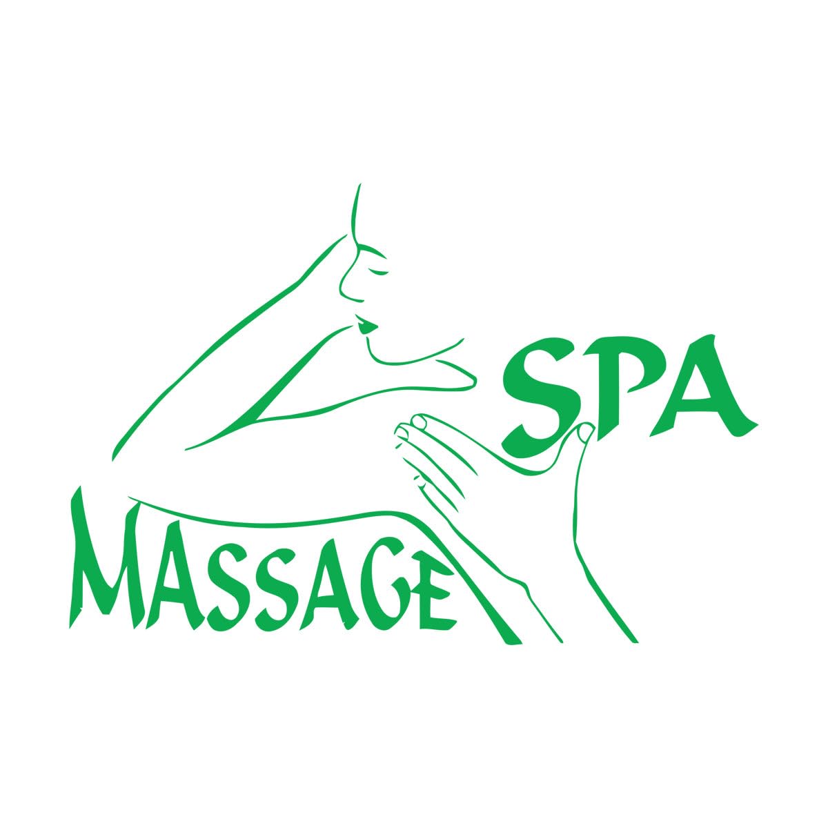 Engraving Decals Spa Massage Beauty Salon Leisure Shop 32x48cm Art Mural Painting Small Green — image 1
