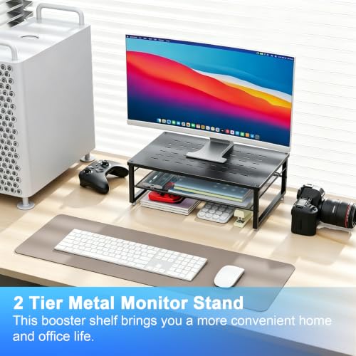 Image of gianotter 2-Tier Metal Monitor Stand Riser