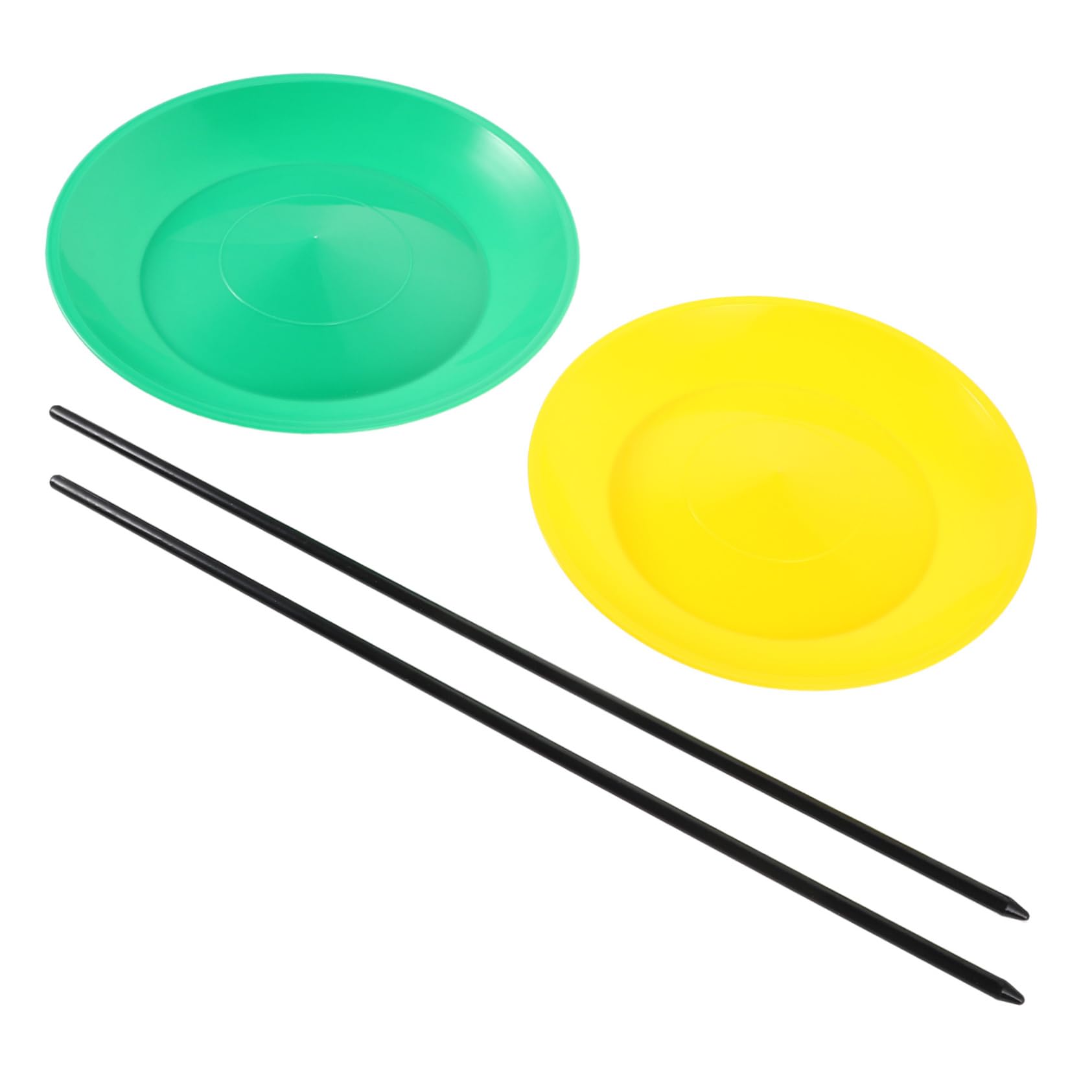 SUPVOX Beginner Juggling Kit 2pcs Juggling Plate Set Sticks Circus Accessories for Boys and Girls Party Supplies
