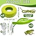 Niuohoy Tree Frog Habitat Toy Plastic Leaf Decorations Tire Swing Habitat Miniature with Suction Cups Frog Habitat Platform Terrarium Decor Accessories for Crested Geckos, Leopard (Green)