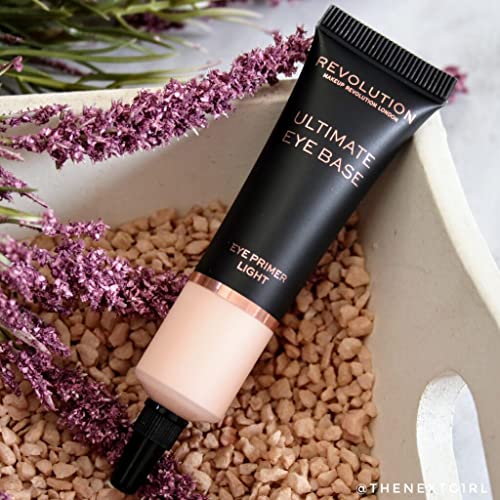 Makeup Revolution Ultimate Base Eye Primer Light Eyeshadow Base to Prevent Oily Lids and Creasing,Clear Waterproof Shadow Base for Long-Lasting Eye Makeup - Image 3