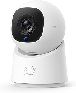 eufy Indoor Cam C220, 2K Indoor Surveillance Camera, 360° Pan/Tilt Function, Indoor Camera with WiFi, AI for People/Moveme…
