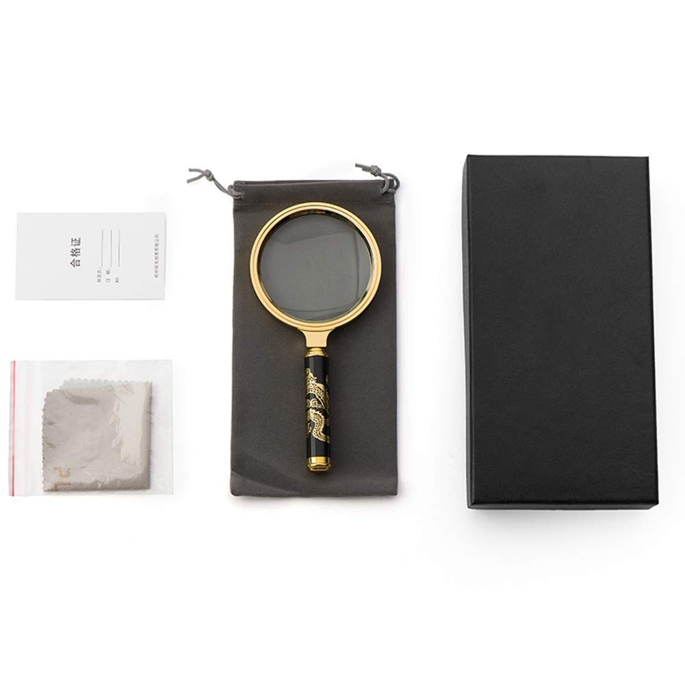 Magnifyiglasses Lenti di ingrandimento Readimagnifier Grande Portatile retrò Magnifyiglass Lente Senza distorsioni Magnifyiglass Portatile Libri