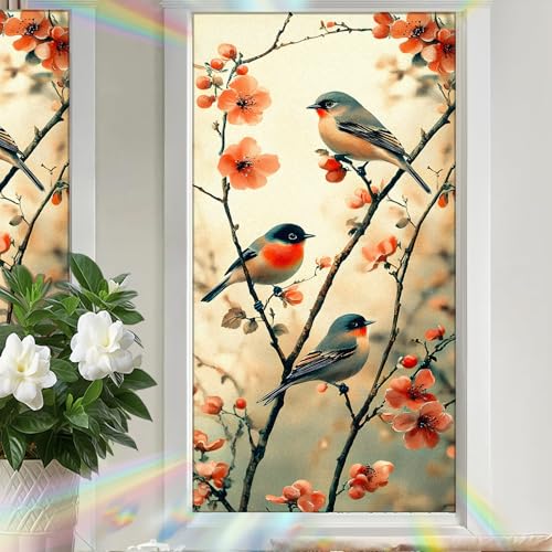 Vinilo decorativo para ventana con diseño de aves miniatura 7
