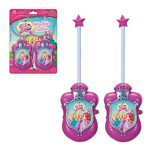Brinquedo Walkie Talkie Princesas Art Brink, Rosa