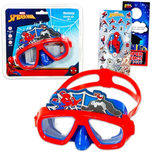 Lunettes de natation Spiderman pour enfants étanches pour éviter l'eau dans les yeux