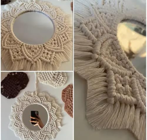 Macramé en corde de coton fait main cadeau de crémaillère - 4