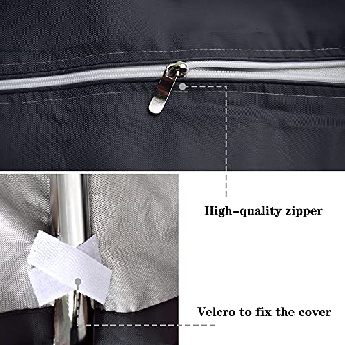 Mollyair Utility Racks Cover,Shelf Cover,Wire Rack Cover Storage Rack Cover Used To Cover Sundries (36X18X72 Inch, Grey And Black) #TOP5