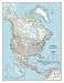 National Geographic: North America Classic Enlarged Wall Map (35.75 x 46.25 inches) (National Geographic Reference Map)