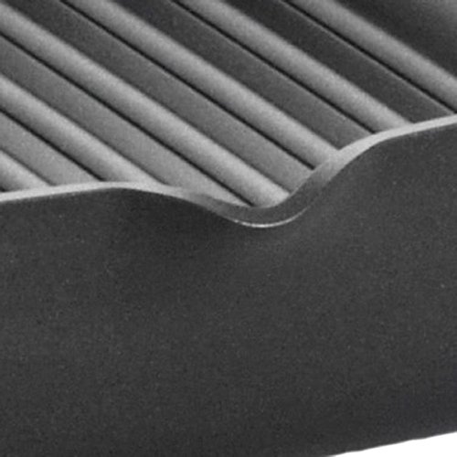 Anolon Advanced Hard-Anodized Nonstick 11-Inch Deep Square Grill Pan with Pour Spouts, Gray Main Image