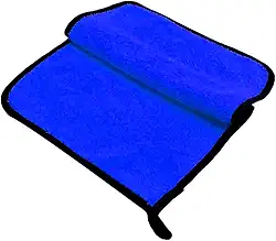 3 peças toalha de limpeza de carro dupla face – secagem rápida, absorvente, pano grosso para lavagem de carro, lenços umedecidos de carro de microfibra (azul)