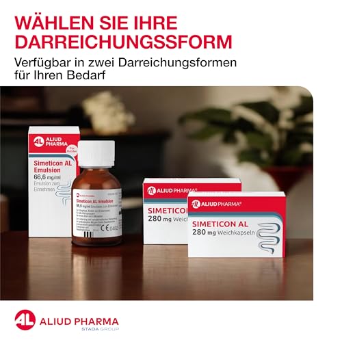 ALIUD PHARMA Simeticon AL Emulsion 66,6 mg/ml, 2 x 50 ml: Medizinprodukt zur Vorbeugung und Linderung von Magen-Darm-Beschwerden wie Blähungen und Völlegefühl bei Säuglingen, Kindern und Erwachsenen