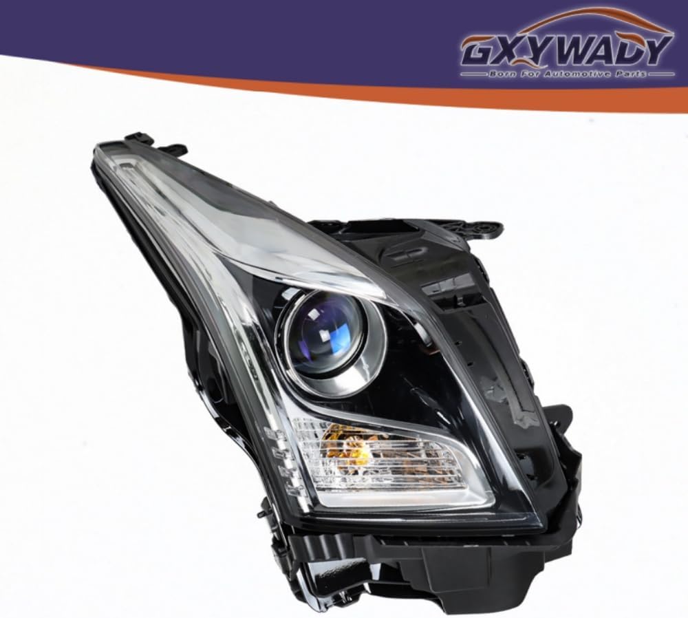 GXYWADY Passenger Side Headlight Headlamp Assembly Halogen Right RH Replacement for ATS 2013 2014 2015 2016 2017 2018 Replacement for GM2503384