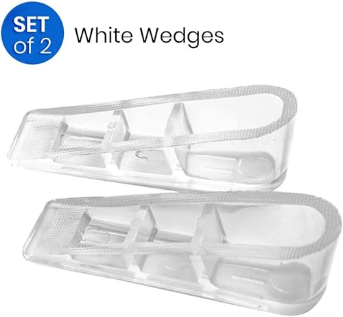 Miniatura 3 de HealthAndYoga™ Topes de cuña de puerta antideslizantes y transparentes de PVA - Topes de puerta antifrágiles y duraderos para la parte inferior de