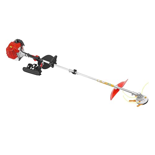 Débroussailleuse Thermique 43CC 1.25KW Essence 2 Temps, Coupe-Bordure Professionnel avec