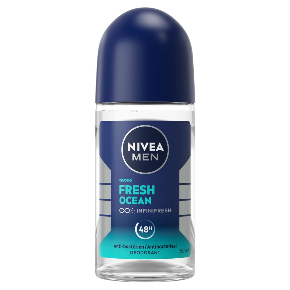 NIVEA MEN DEEP Roll-on Deodorant 6 X 50 Ml, Men's Deodorant With Anti-bacterial Formula With Activated Carbon, Anti-breathable Deodorant For 48 H Intense Freshness - View #10