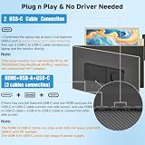 KEFEYA Laptop Screen Extender 15.6"