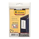 TOPS Cardinal HOLDit! Label Holders, 2 3/16 x 4 Inches, 6-Pack, (21830)