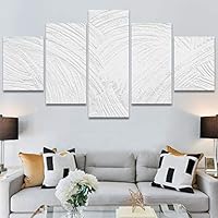 SIGNWIN 5 Panel Canvas Wall Art Abstract Colorful Decorative Elements Modern Artwork for Home Decorations Ready to Hang - 60
