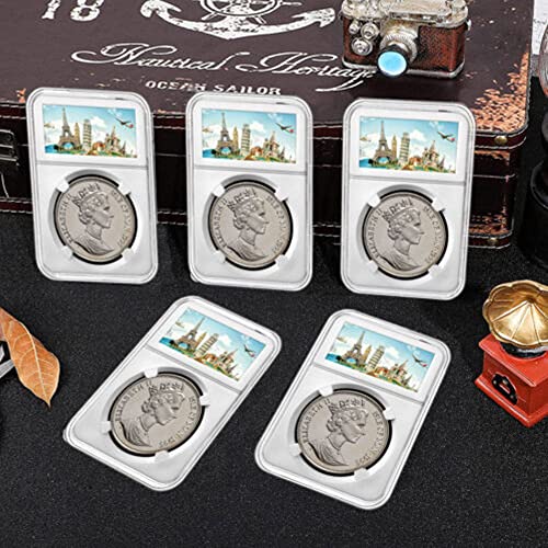 Estuche para monedas 10 piezas 38 mm Magik miniatura 7