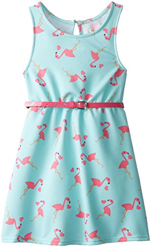 Colette Lilly Big Girls' Printed Texture-Knit Dress