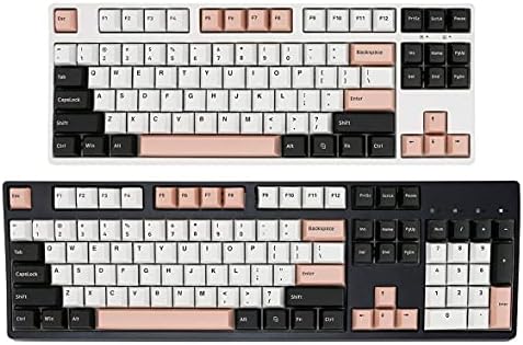 Keycap 160 Keys Double Shot Olivia Cherry Profile Thick PBT Keycaps of MX Switch for Mechanical Keyboard (Only Keycaps)