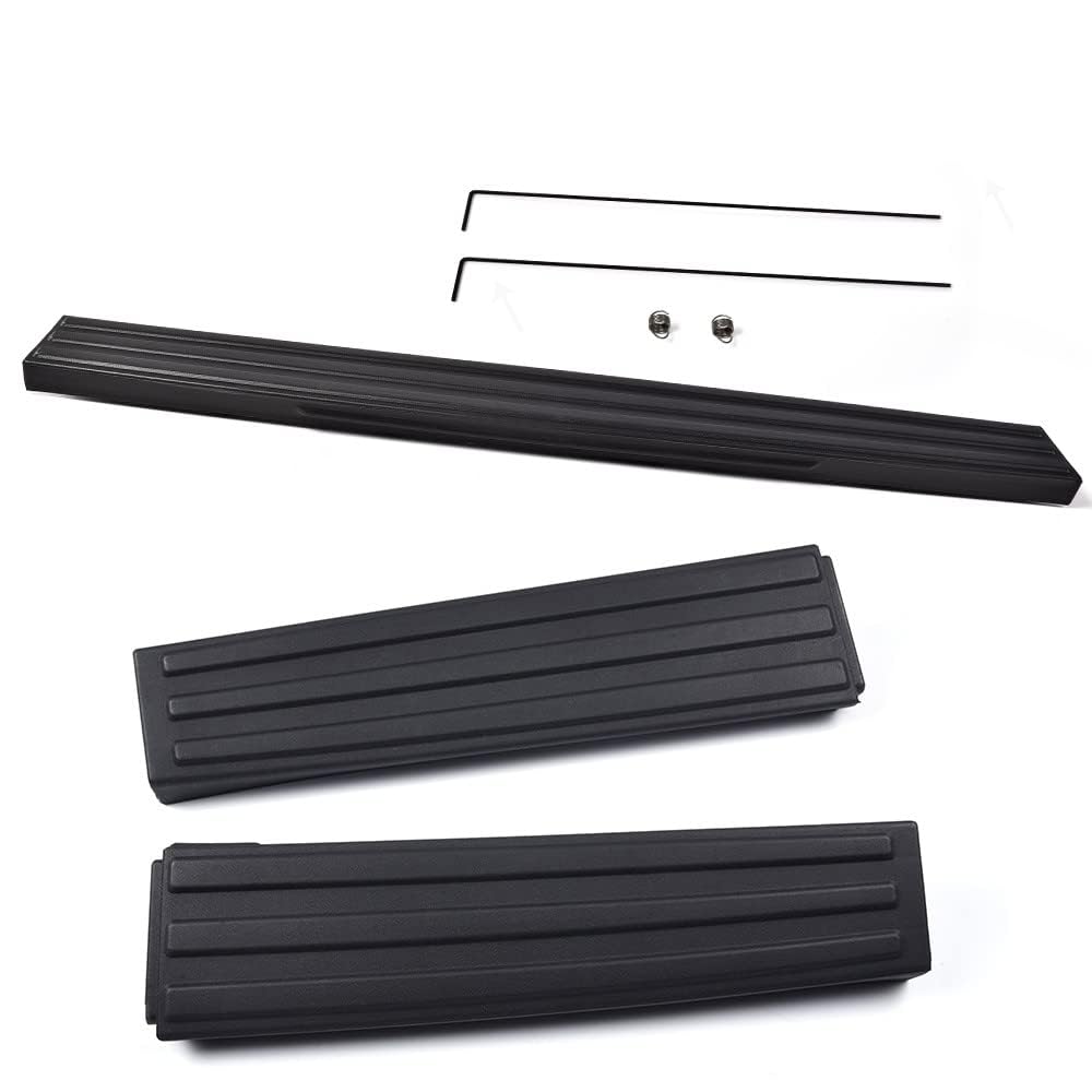G-PLUS 3PCS Flexible Flex Step Tailgate Molding Trim, Compatible with Ford F150 2009 2010 2011 2012 2013 2014(W/Integrated Step) Tailgate Protector