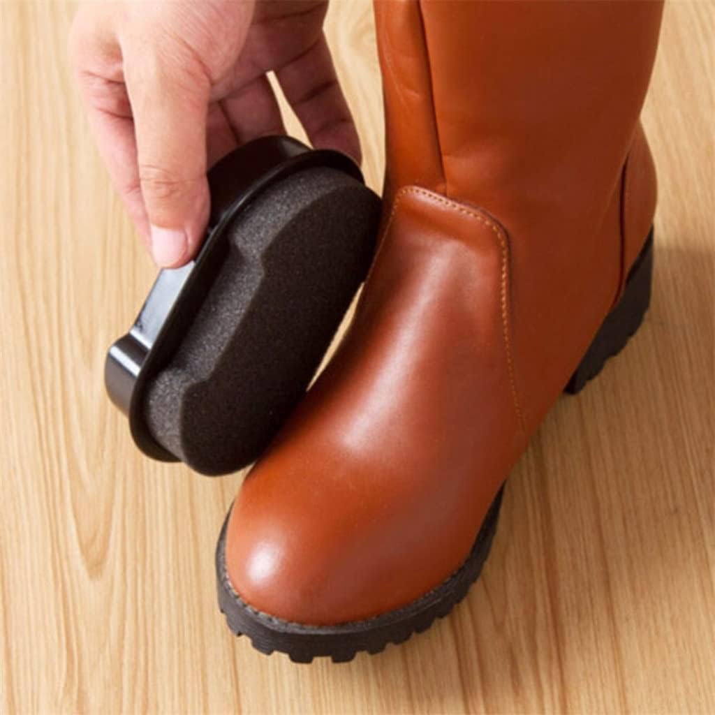 VIDI 5Pcs Practiccal Leather Polishing Cleaning Liquid Wax Shining Sponge Polisher Shine Shoes Brush