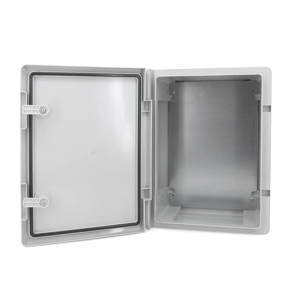 ELS Elektrotechnika Armoire de commande industrielle IP65 - Plaque de montage galvanisée - Verrouillage - Porte avec joint sur tout le pourtour - Boîtier mural - Boîtier vide en plastique ABS - 320 x