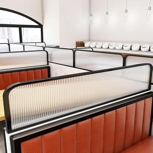 Cloison de séparation design noir chic pour comptoir moderne
