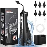 Ear Wax Removal Kit, Gentle & Effective Electric Ear Irrigation Cleaning Tools, More Safer Ear Wax Cleaner Syringe Kit with 4 Cleaning Modes and 6 Reusable Tips