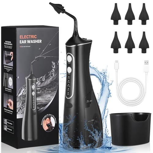 Electric Ear Wax Removal Kit with 4 Modes & 6 Tips