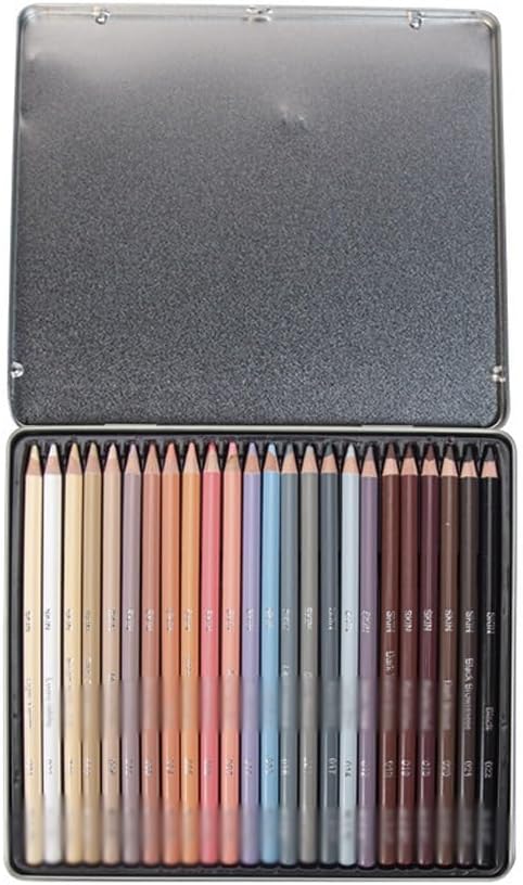 24 Color Figure Painting, Skin Tone Pen, Hand Drawn Portrait, Colored Pencil, Oily Art Supplies