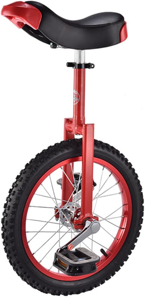 SilteD Unicycle Balance Mountain Exercise Wheel Unicycle Easy Adjustable Seat Training Style Cycling Outdoor Sports Fitness Exercise Health Balance Bike 16inch yellow