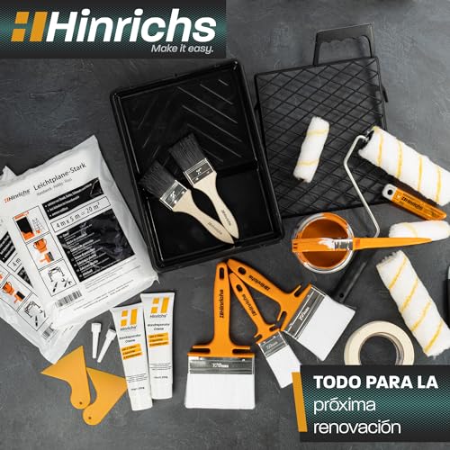 Miniatura 7 de Hinrichs - Juego De Pinceles Spalter 50 Mm, 70 Mm, 100 Mm Y 120 Mm, Para Lacas, Aceites Y Pinturas