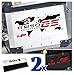 2pcs adhésif R1250GS Adventure Compatible avec Les Motos Motorrad R1250 GS R 1250 HP Touratech y GIVI Trekker Outback 37L 48L (Noir/Rouge)