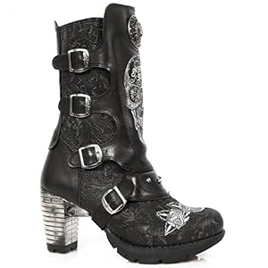New Rock - Boots & Shoes New Rock Boots M.TR053-S1 Gothic Hardrock Punk Damen Stiefel Schwarz New Rock - Boots & Shoes New Rock Boots M.TR053-S1 Gothic Hardrock Punk Damen Stiefel Schwarz