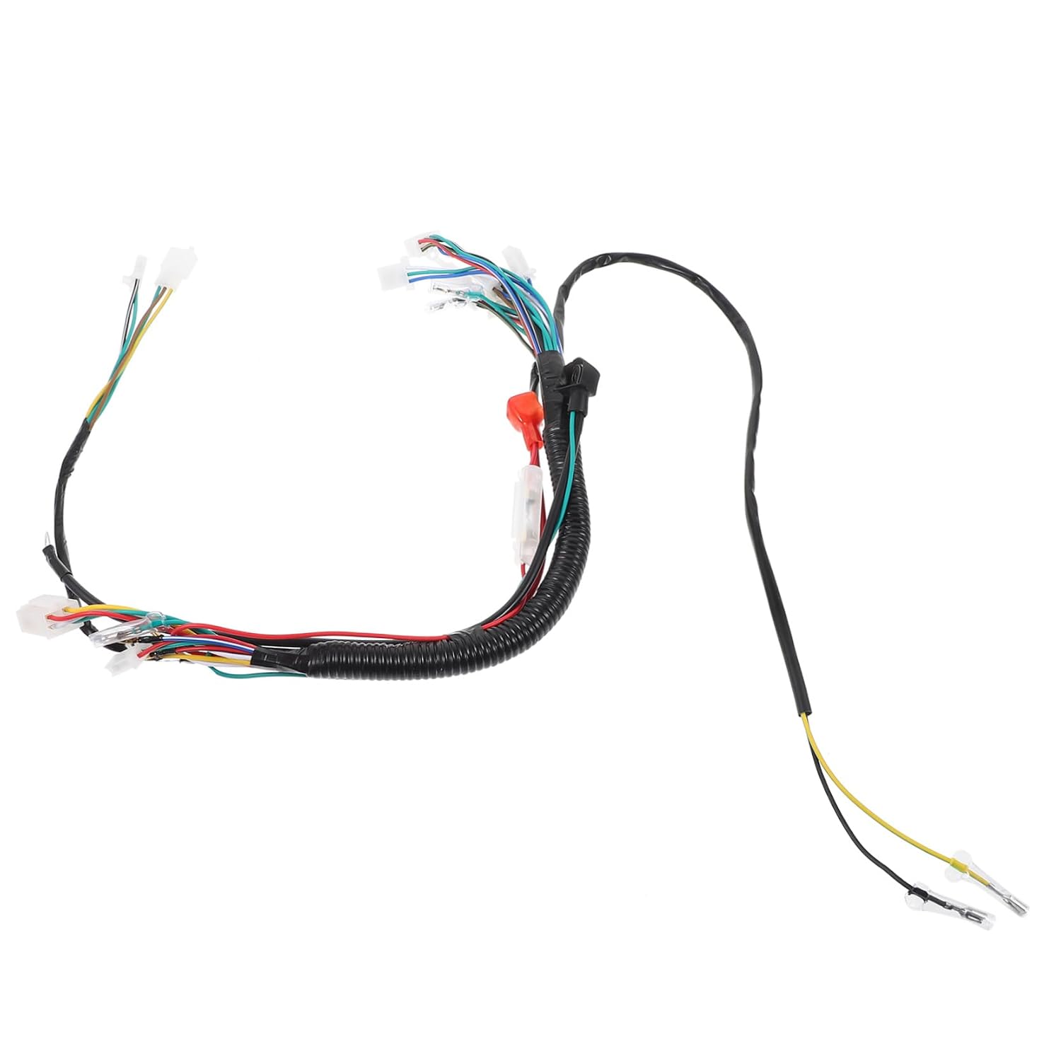 Unomor 4-Wheel ATV Wiring Harness Kit for 50CC-110CC Off-Road Vehicles Trailer Light Adapter and Connector