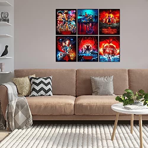 Doktor Stranger Posters - 6pcs Frameless Posters Stranger Season 4 Posters Dorm Office Living Room Decor Movie Poster Decor Canvas Art Movie Poster Room Aesthetics, 8 x 10 inches