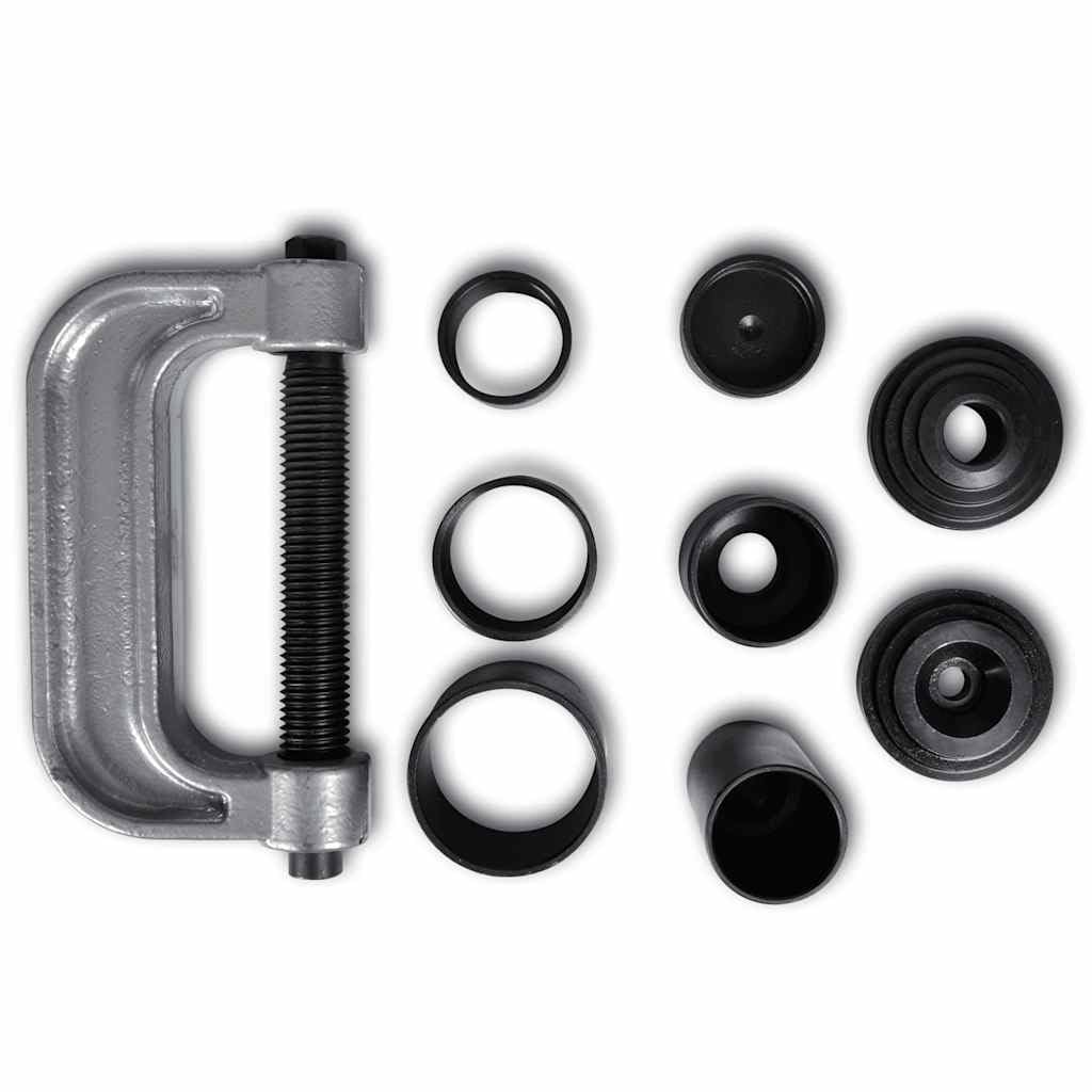Kit di servizio per giunti sferici 4 in 1, in acciaio, con pressa per telaio a C, tubi di fissaggio e adattatori per veicoli da 1/2 e 3/4 tonnellate dal 1967, ideale per la riparazione