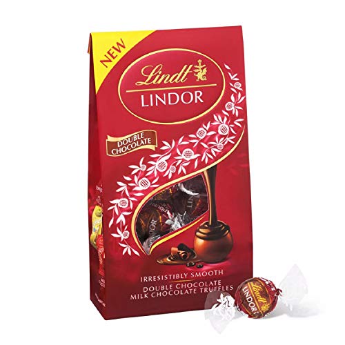 Lindt LINDOR Double Chocolate Truffles, Double Chocolate Candy with