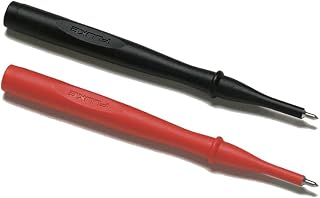 Fluke TP38 2 Piece Slim Reach Insulated Test Probe Set with Stainless Steel Tip, 1000V Voltage, 10A Current