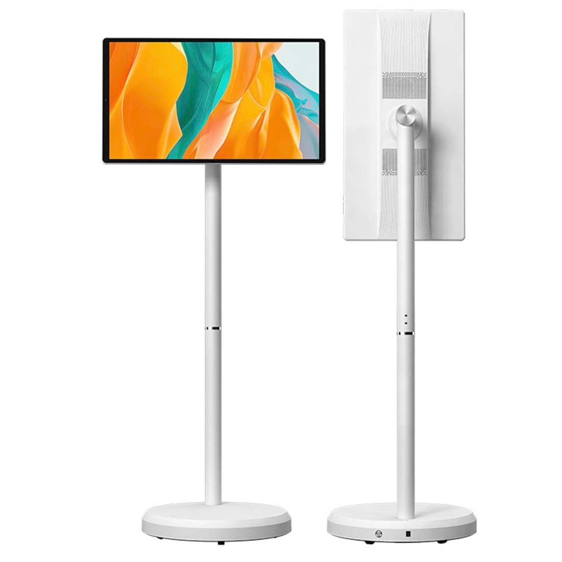 Televisor Inteligente Portátil 22 Pulgadas Con Android 12,Monitor Táctil Inteligente 1080P HD Con Batería 8 000 Mah,6 Gb Ram + 128 Gb Almacenamiento,Televisor Con Ruedas Y Rotación Completa