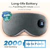 Ezona Premium Heated Eye Mask Bundle - Cordless & USB Electric Eye Compress Set for Dry Eyes Relief, Blepharitis, Sinus Migraine - Includes Washable Cotton Mask & Adjustable Timer Heating Pad