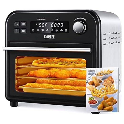 8-In-1 Smart Toaster Oven Air Fryer Combo, 6-Slice Compact Toaster Ovens Countertop-6 Rapid Quartz Heaters, Air Fry, Grill, Roast, Dehydrate, Broil, Bake, 450℉ Max, Touch Screen, 45 Recipes&5Fittings