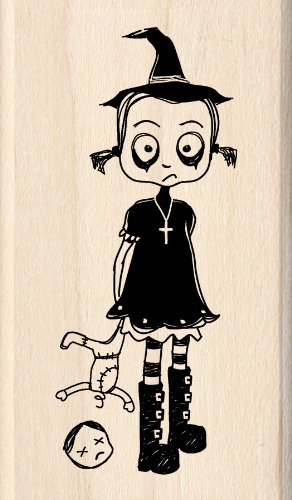 InkadinkadoInkadinkado Wood Stamp, Goth Witch