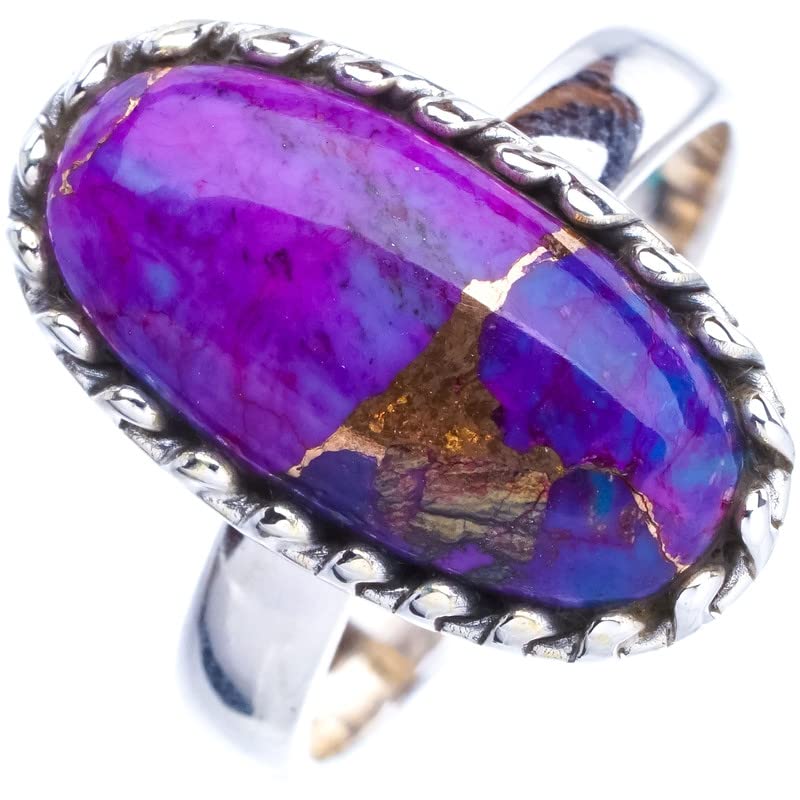 Bague argent 925 fait main sans allergie taille 55, bague turquoise solide de haute qualité