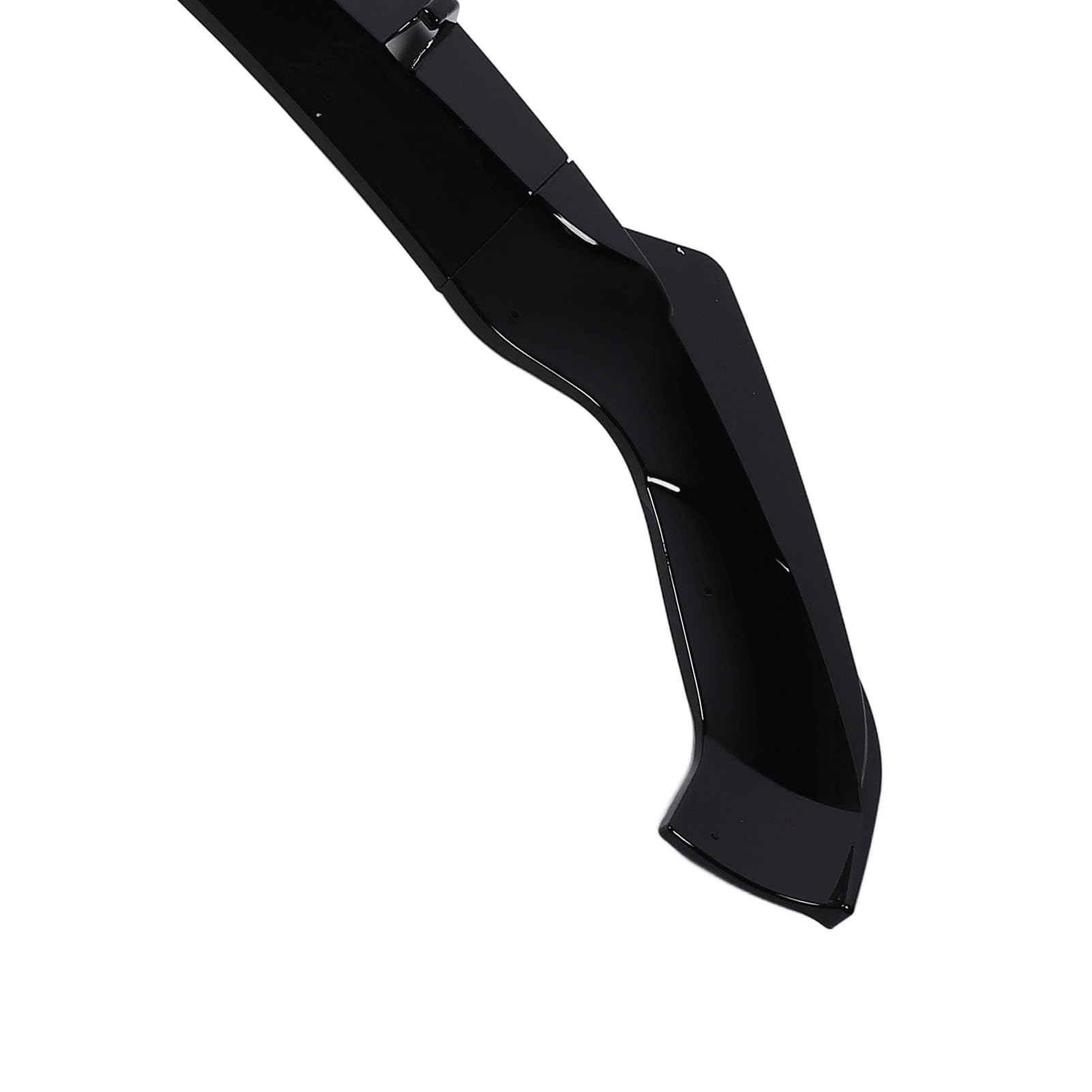 Frontstoßstangen-Lippenspoiler, Glänzend Schwarz, Frontstoßstangen-Lippenspoiler-Splitter für Stelvio 2017 und Später, Verbessert den Sportlichen Look, Unterstützt Aerodynamische Balance,
